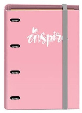 Carpebloc DOHE A4 de 4 Anillas 35mm ROSA PASTEL