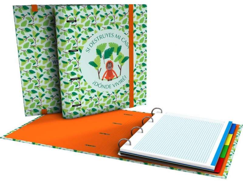 Carpebook A4 35mm de 4 Anillas LANET21 MONO