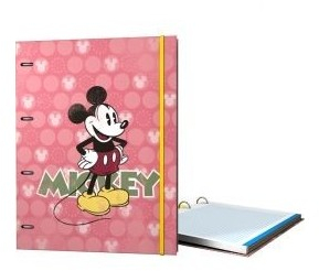 Carpebloc A4 de 4 Anillas MICKEY CIRCULOS