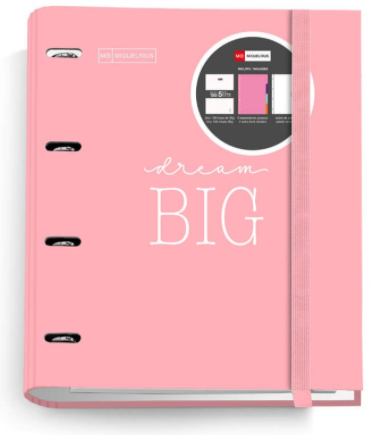 Carpebloc A4 MESSAGES ROSA