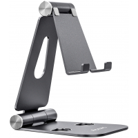 Soporte Movil / Tablet Aisens Ajustable, modelo grande. Gris
