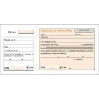 Talonario Comunidad Propietarios, Formato 1/3 de folio. T-48
