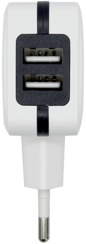 Imagen extra Aisens Cargador USB 17W 5V/3.4A - 2xUSB con Control AI - Color Blanco
