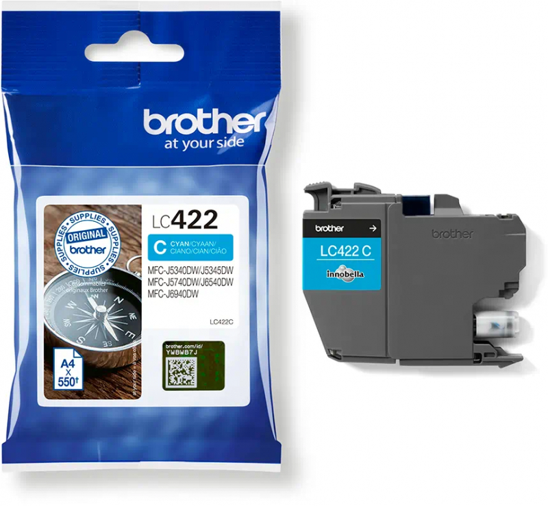 Brother LC422C Cian Cartucho de Tinta Original
