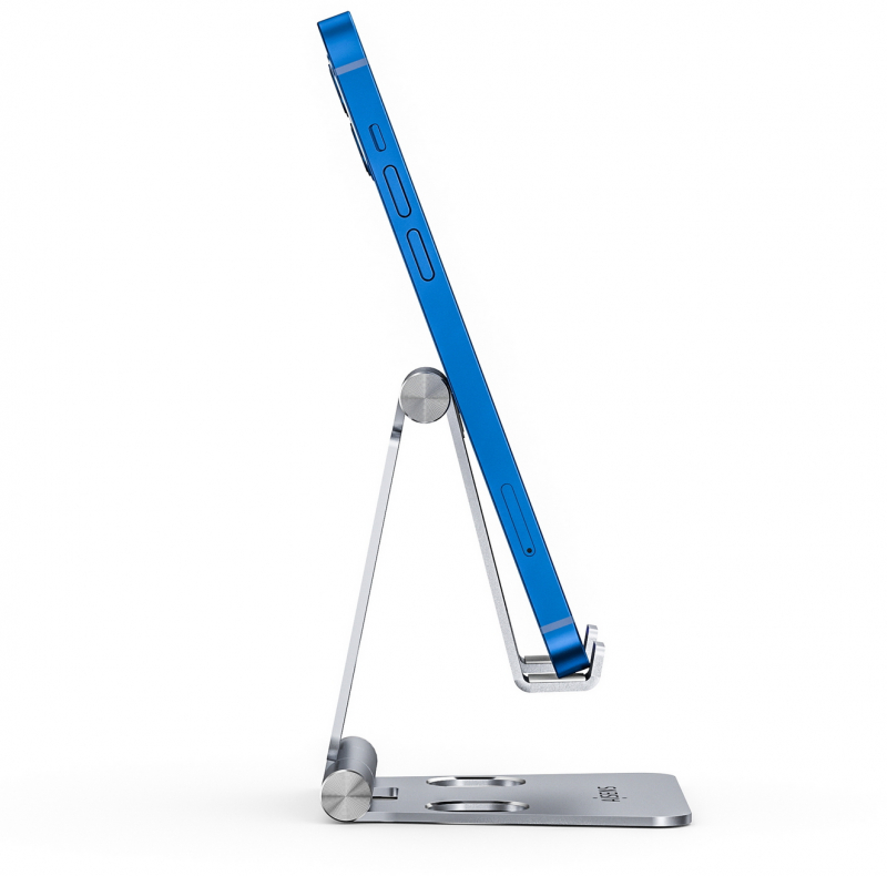 Imagen extra Soporte Movil / Tablet Aisens Ajustable, modelo Mediano. Plata