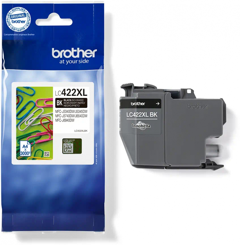 Imagen extra Brother LC422XLBK Negro Cartucho de Tinta Original