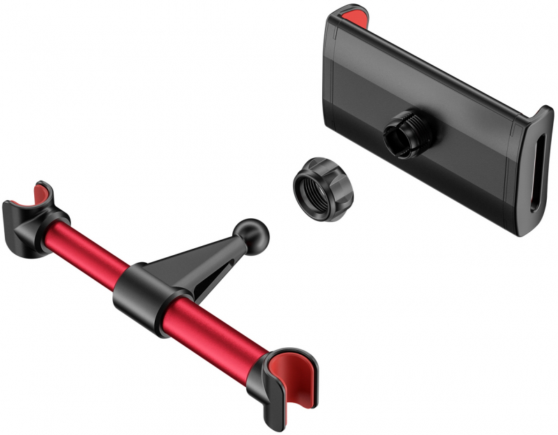 Imagen extra Aisens Soporte Coche Ajustable (1 Pivote) para Reposacabezas para Telefono / Tablet - Rojo