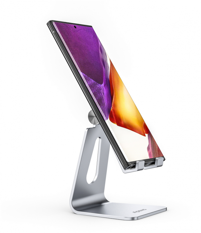 Imagen extra Soporte Movil / Tablet Aisens Ajustable, modelo Pequeño. Plata