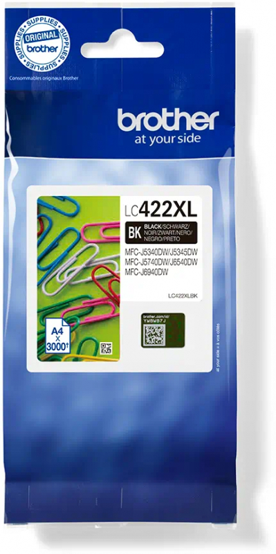 Brother LC422XLBK Negro Cartucho de Tinta Original