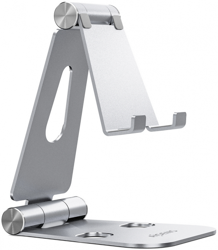 Soporte Movil / Tablet Aisens Ajustable, modelo grande. Plata