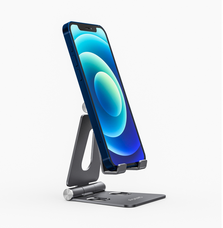 Imagen extra Soporte Movil / Tablet Aisens Ajustable, modelo Mediano. Gris