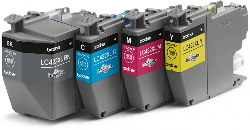 Imagen extra PACK 4 Cartuchos Brother LC422XLVAL Alta capacidad Originales