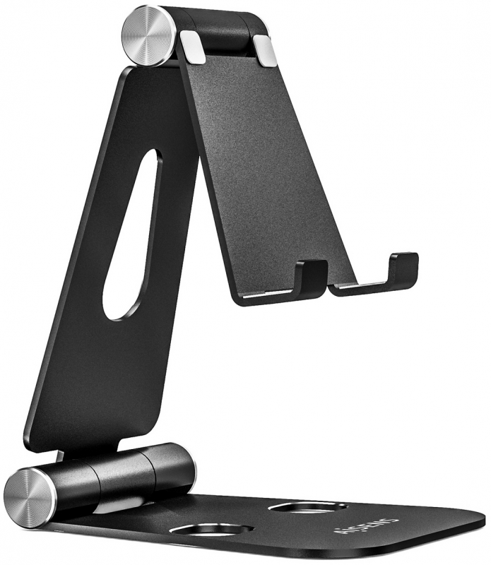 Soporte Movil / Tablet Aisens Ajustable, modelo grande. Negro