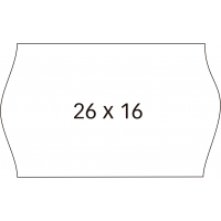 PACK 6 Rollos Apli Etiquetas Blancas 26x16mm Removibles Etiquetadoras de Precios de 2 Lineas 