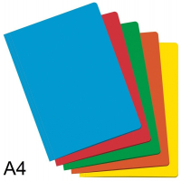 Paquete de 50 subcarpetas FOLIO de COLORES SURTIDOS, 180gr