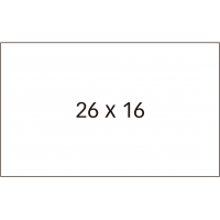 PACK 6 Rollos Apli Etiquetas Blancas 26x16mm Permanentes para Etiquetadoras de Precios de 2 Lineas