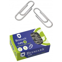 Clips niquelados de 32mm. Caja de 100 clips