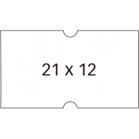 PACK 6 Rollos Apli Etiquetas Blancas  21x12mm Removibles para Etiquetadoras de Precios de 1 Linea