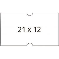 PACK 6 Rollos Apli Etiquetas Blancas 21x12mm Permanentes para Etiquetadoras de Precios de 1 Linea