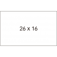 PACK 6 Rollos Apli Etiquetas Blancas 26x16mm Removibles para Etiquetadoras de Precios de 2 Lineas