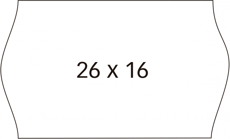 PACK 6 Rollos Apli Etiquetas Blancas 26x16mm Permanentes para Etiquetadoras de Precios de 2 Lineas 