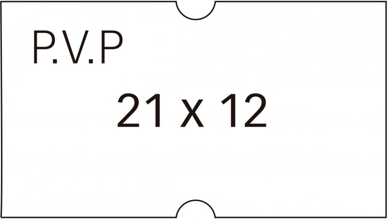 PACK 6 Rollos Apli Etiquetas Blancas de Alta Calidad para Etiquetadoras de Precios de 1 Linea 21x12mm Adhesivo Removible Pack de