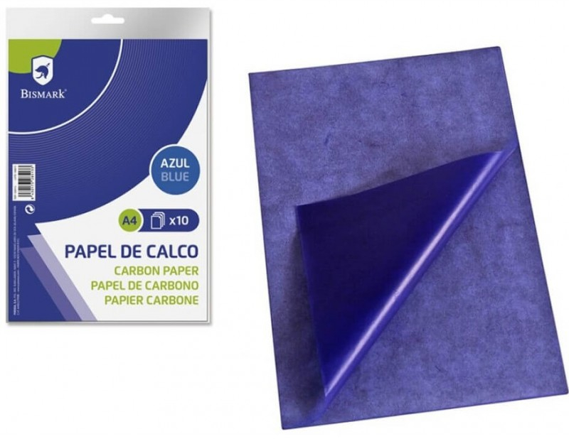 Papel Carbon AZUL A4 10 Hojas