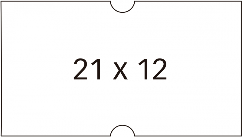 PACK 6 Rollos Apli Etiquetas Blancas  21x12mm Removibles para Etiquetadoras de Precios de 1 Linea