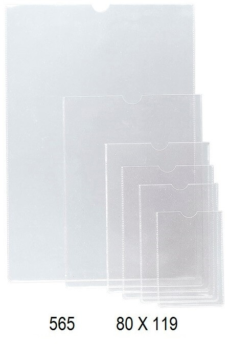 PACK 50 FUNDAS PORTACARNET 80x119mm