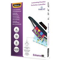 Fellowes Pack de 100 Fundas Plastificar Brillo A5 80 Micras Transparente