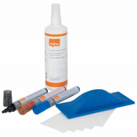 Kit para Pizarra Blanca (Rotuladores, Borrador, spray de Limpieza e Imanes)