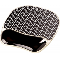 Fellowes Alfombrilla con Reposamuñecas Photo Gel Negro