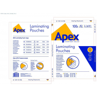 Fellowes Apex Pack de 100 Fundas Plastificar Brillo A3 75 Micras Transparente