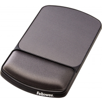 Fellowes Alfombrilla Premiun con Reposamuñecas Ajustable Gel Negro