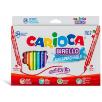 Rotulador Carioca Birello Duo grueso y fino caja 24 rotuladores