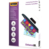 Fellowes Pack de 100 Fundas Plastificar Mate A4 80 Micras Transparente