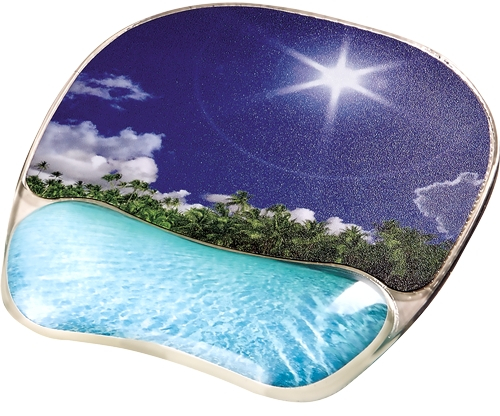 Fellowes Alfombrilla con Reposamuñecas Photo Gel Playa Tropical