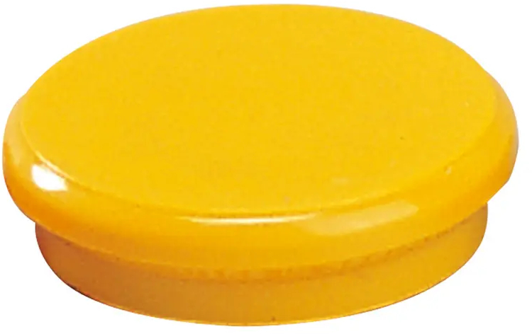 Pack de 10 Imanes para Pizarra Blanca 24mm Amarillo