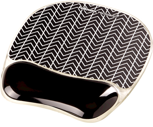 Fellowes Alfombrilla con Reposamuñecas Photo Gel Negro