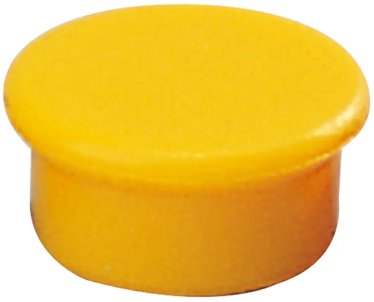 Pack de 10 Imanes para Pizarra Blanca 13mm Amarillo