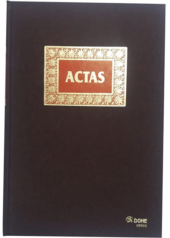 Dohe Libro de Actas Folio Natural 100 Hojas. DOHE 09905