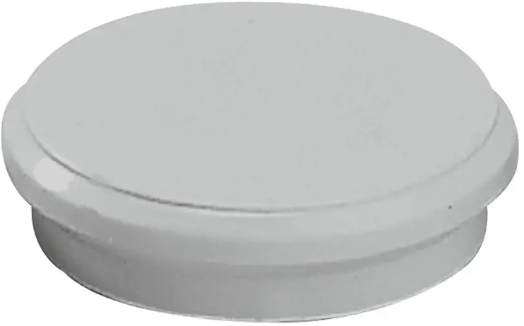 Pack de 10 Imanes para Pizarra Blanca 24mm Gris
