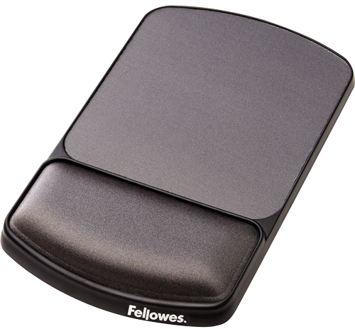 Fellowes Alfombrilla Premiun con Reposamuñecas Ajustable Gel Negro