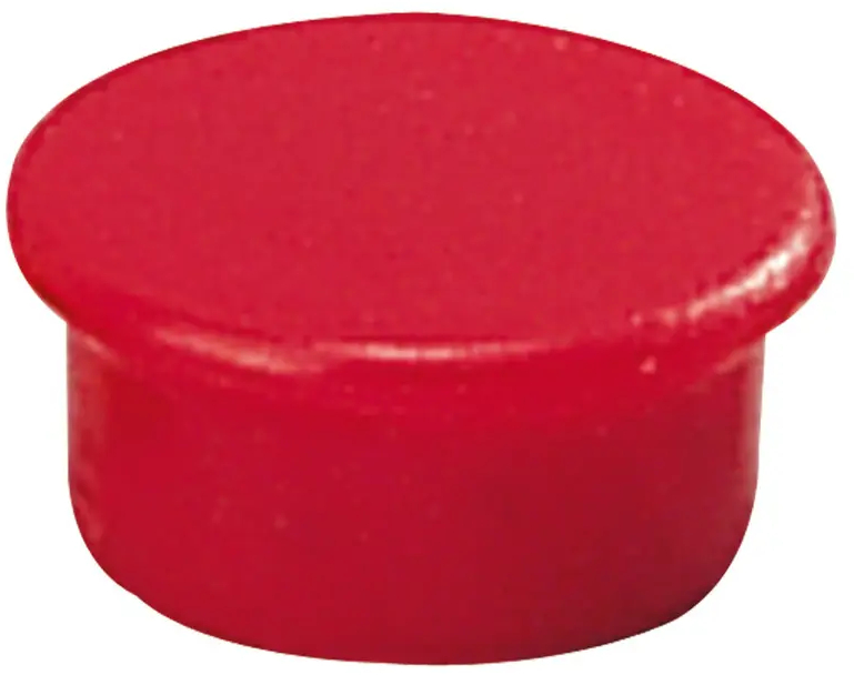 Pack de 10 Imanes para Pizarra Blanca 13mm Rojo