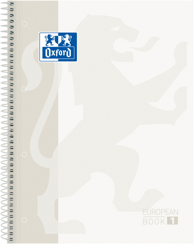 OXFORD, Tapas Extraduras, A4, 80 Hojas Microperforado Blanco, EuropeanBook