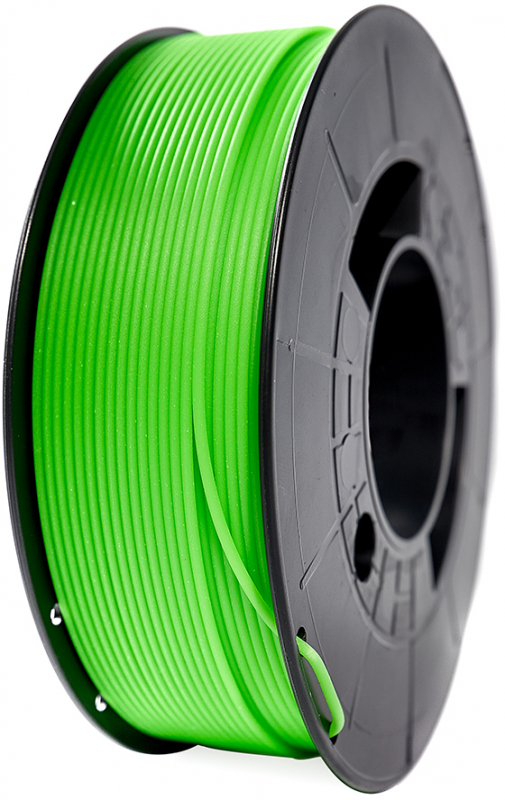 Filamento PLA Verde Fluor - 1Kg Bobina Basic economica - 1.75mm