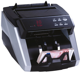 Q-Connect KF18638 - Detector y contador billetes profesional