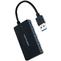 Hub USB 3.0 Nanocable con 4 puertos y cable 15cm