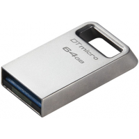 Kingston DataTraveler Micro 64GB Pendrive USB 3.2 - Metalico y llavero