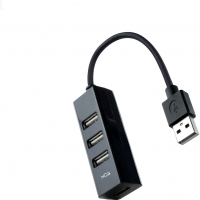 Hub USB Nanocable de 4 puertos USB 2.0, Cable de 15cm